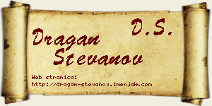 Dragan Stevanov vizit kartica